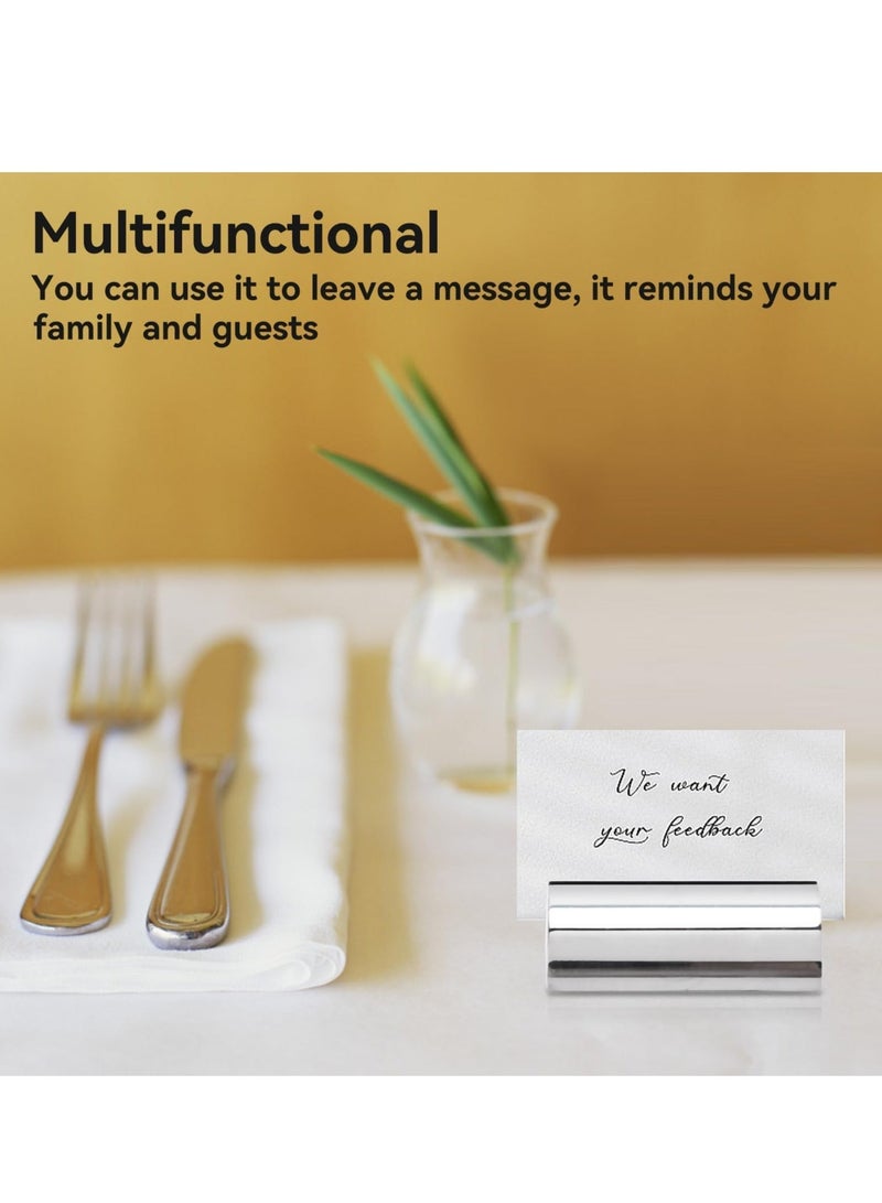 Generic Round Table Number Stands, Modern Place Card Holders Table Number Clips Table Number Holders for Wedding Reception Anniversary Birthday Party Banquet (2PCS)  - Image 3