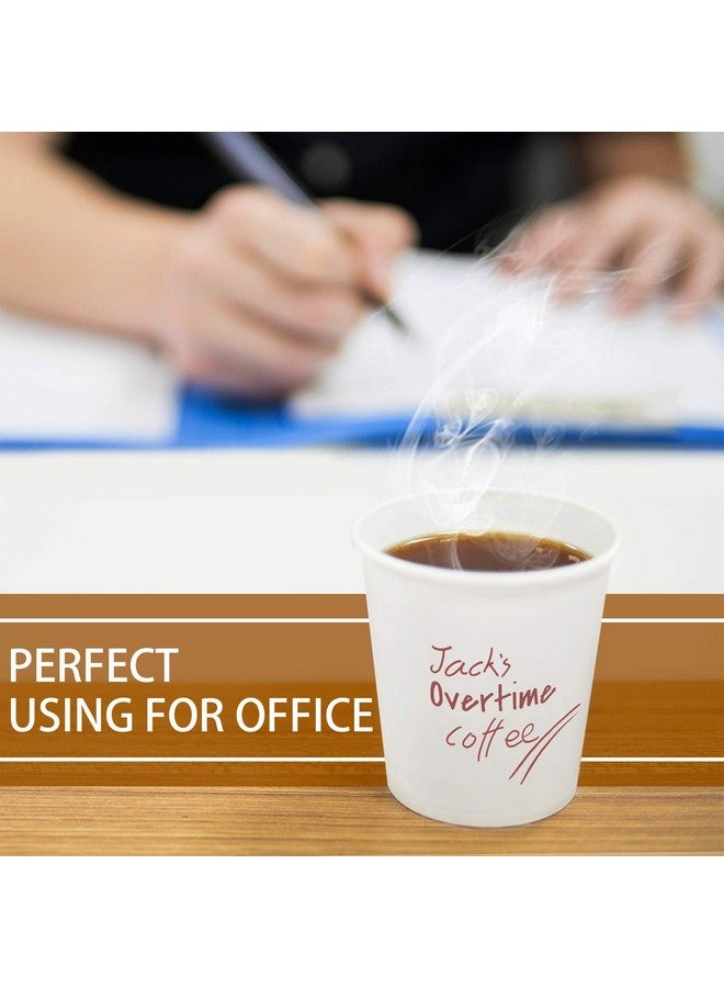 Vumdua Vumdua 300 Pcs 6 oz Disposable Paper Cups, Hot Cold Beverage Drinking Cup for Coffee, Water, Tea, Juice, Espresso & Cortado (White)  - Image 4