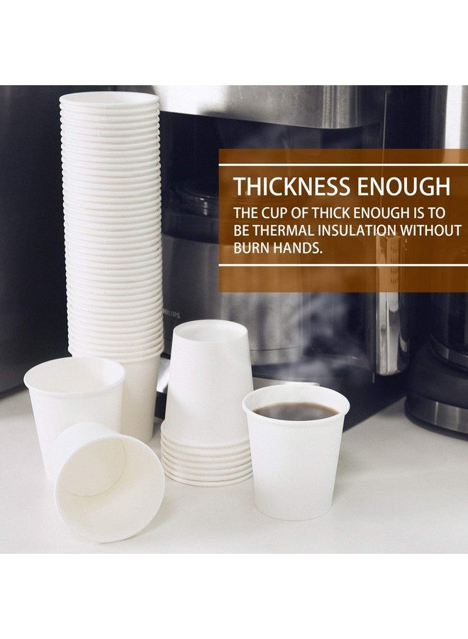 Vumdua Vumdua 300 Pcs 6 oz Disposable Paper Cups, Hot Cold Beverage Drinking Cup for Coffee, Water, Tea, Juice, Espresso & Cortado (White)  - Image 5