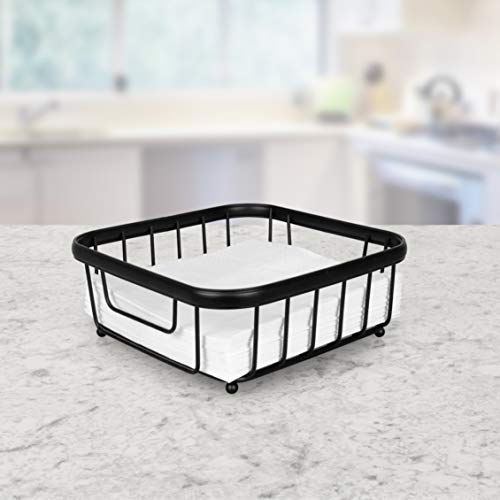 Spectrum Diversified Spectrum 010591016458 Ashley Flat Napkin Holder, Black - Image 4