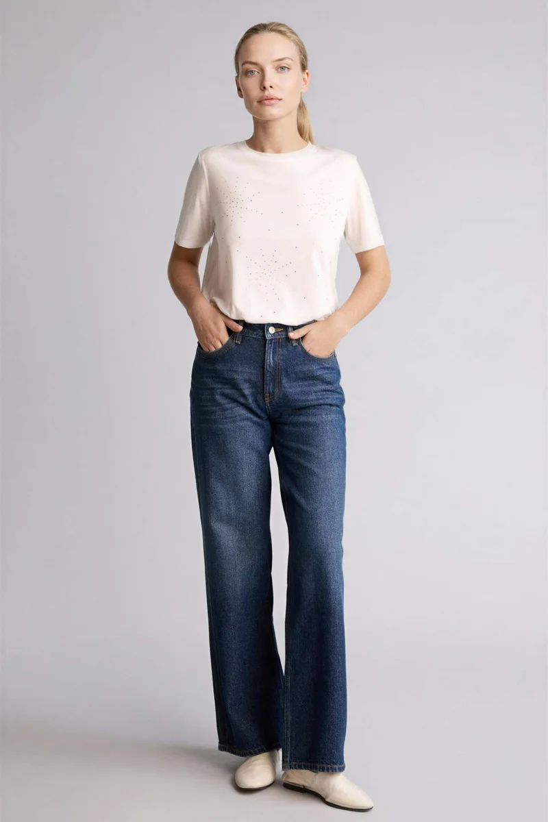 Defacto Regular Fit Crew Neck Short Sleeve T-Shirt
