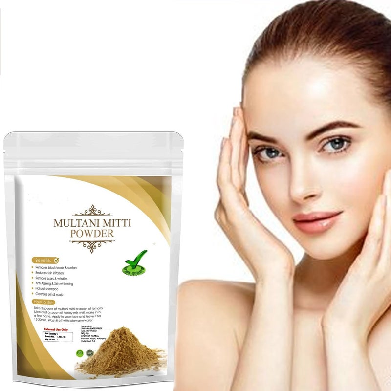 Multani Mitti Powder Fullers Earth Skin Face Clays - Image 1