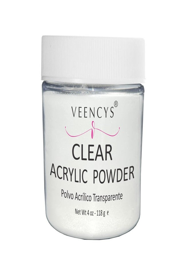Veencys Acrylic Powder - Salon Premium Quality Acrylic Nails Extension - Nail Art - Natural Acrylic Powder for Nails - Ideal Manicure for Home Saloon -(Clear 4 Oz) - Image 1