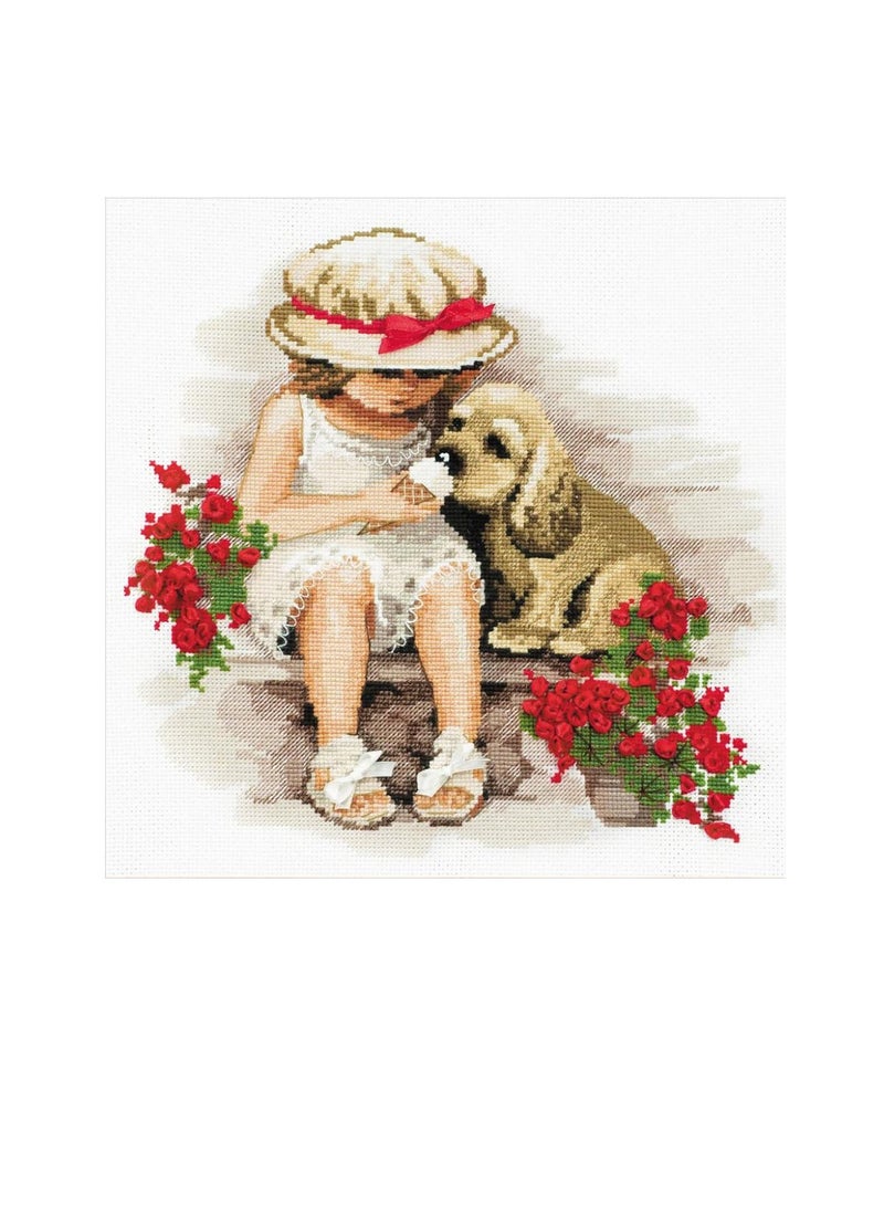 Cross Counted Cross Stitch Kit Sweet Tooth 11.75in x 11.75in - Image 2