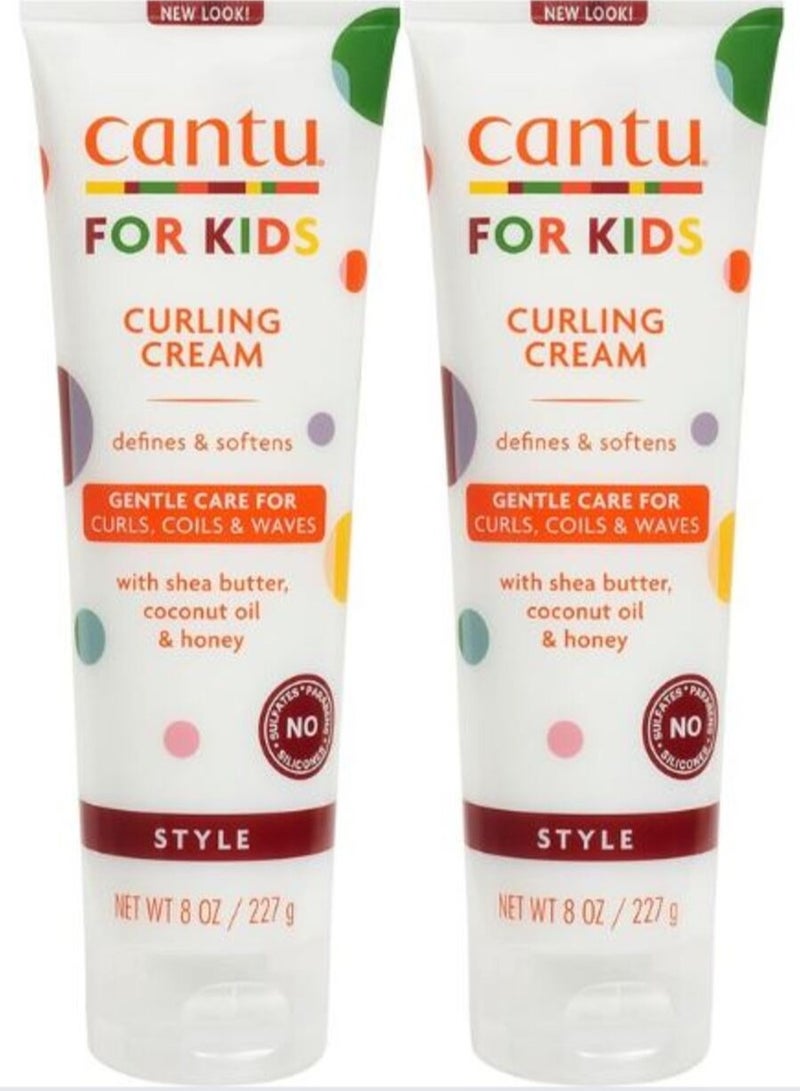 Cantu Curling Cream for Kids – Gentle Hair Styling & Moisturizing Cream 227g 2PC