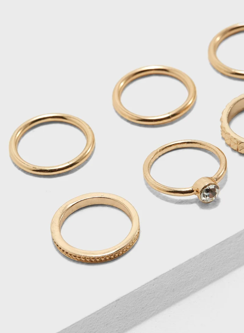 FOREVER 21 Chevron Rings Multipack