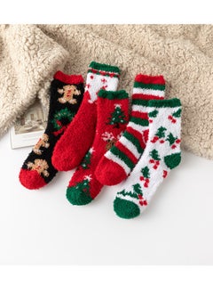 5 pairs of Christmas plush socks, Christmas gifts, warm and comfortable socks in winter, coral fleece - pzsku/Z3DA94EE8CC2DD0AB6DE5Z/45/_/1732187042/313595f7-5c76-4813-b03e-e4e696caaed2