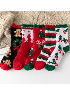 5 pairs of Christmas plush socks, Christmas gifts, warm and comfortable socks in winter, coral fleece - pzsku/Z3DA94EE8CC2DD0AB6DE5Z/45/_/1732188659/46b75f3c-b3d8-4796-860e-5132f5bad1b0