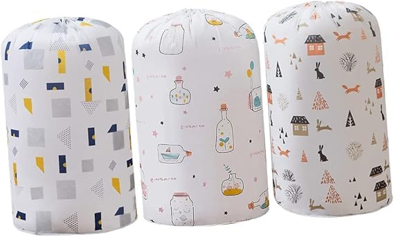 Aspeona 2Pcs Portable Storage Bag Clothes Quilt Storage Bag Wardrobe Sorting Storage Box for Pillows Blankets Bedding Toy Storage Bags Large Soft Pouch Foldable Bag Closet Organizer Box - Image 1