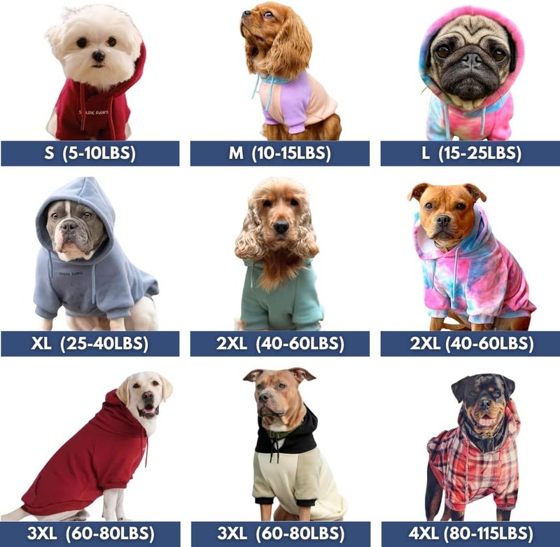 Spark Paws Dog Hoodie – Premium Dog Sweater for Small, Medium, and Large Dogs | Warm Outfits for French Bulldogs, Pitbull, Puppy, Winter Jacket Alternative - Green Plaid - 4XL - Image 3