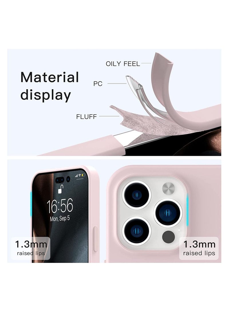 6.7 Inch Phone Case Cover Compatible With IPhone 14 Pro Max Case Double Colors Liquid Silicone Soft Skin Feel Protective Phone Case - Image 3