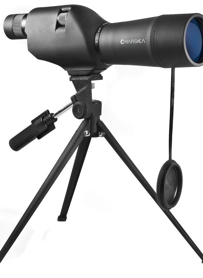 BARSKA 20-60x60 Waterproof Straight Spotting Scope with Tripod , Black 