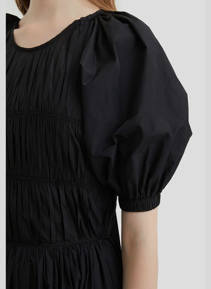 Nocturne Tiered Poplin Dress