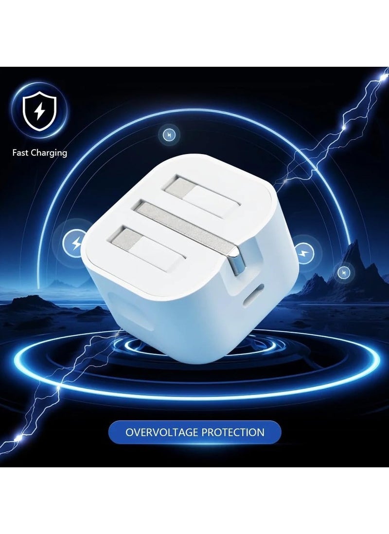 TecV - iPhone 16, iPhone 15 Pro Max Charger With USB C Port 35 Watt for iPhone 16, iPhone 15 Pro max/15 Pro/15 plus/15, Samsung S24 and all USB C mobiles / Tabs / iPhone (without cable) - Image 1