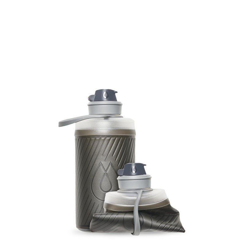 Hydrapak Flux - Collapsible Backpacking Water Bottle (750ml) - BPA Free  Ultra Light  Spill-Proof Twist Cap - Mammoth Grey - Image 1