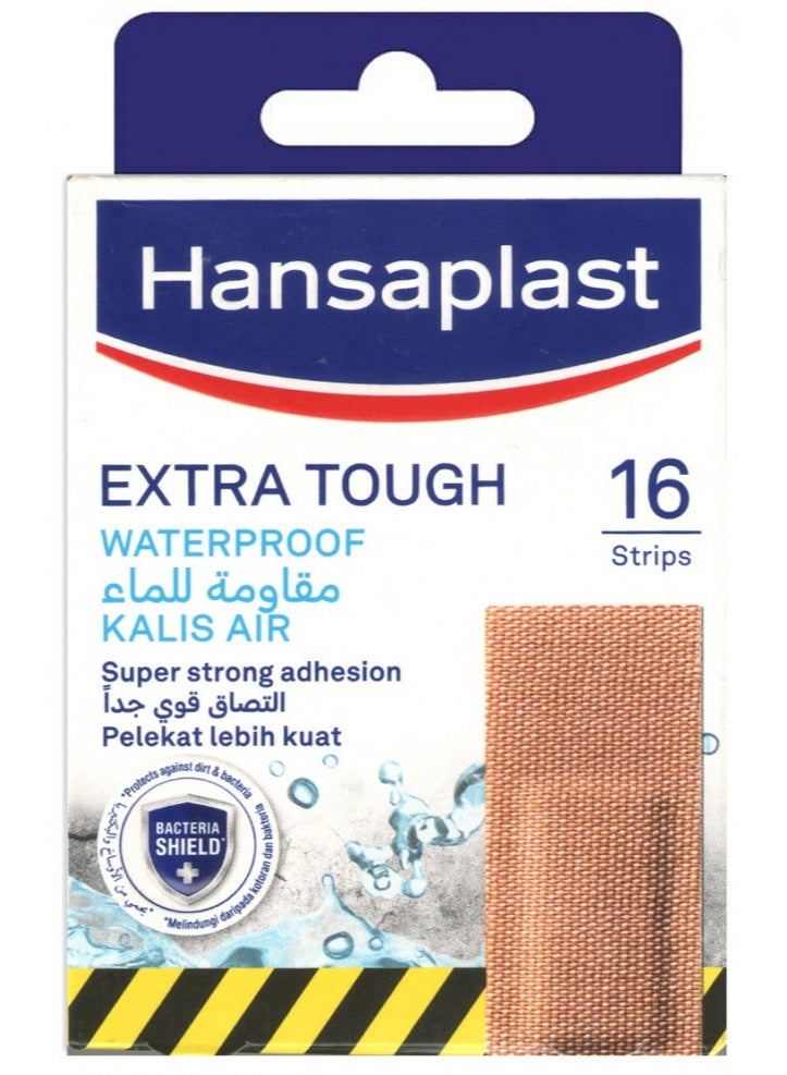 Hansaplast Extra Tough Waterproof Plaster 16 Strips - Image 1