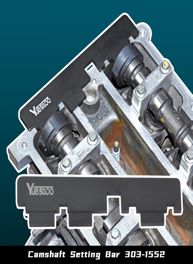 Yuesstloo 13PCS Engine Camshaft Timing Locking Tool Kit & Flywheel Locking Tool 303-393, Compatible with Ford 1.5 1.6 Focus Fiesta Mazada Fusion VCT Ecoboost, with Carrying Case & Gloves - Image 4