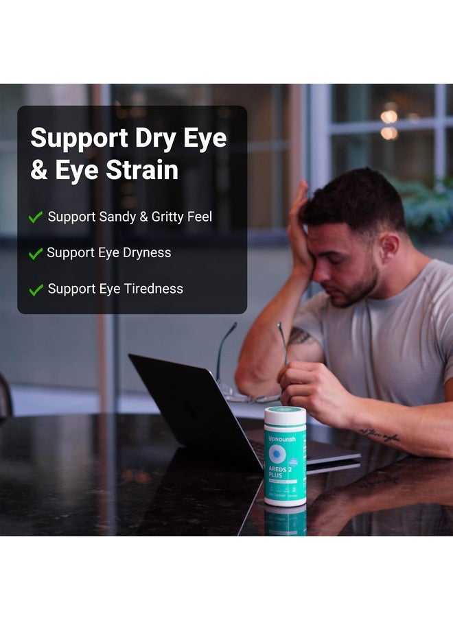 UpNourish Areds 2 Eye Vitamins For Macular Health Dry Eye Lutein 40Mg Zeaxanthin Saffron Astaxanthin 12Mg & Dha 200Mg Eye Supplements For Eye Strain Eye Pressure & Night Vision 120 Softgels  - Image 5
