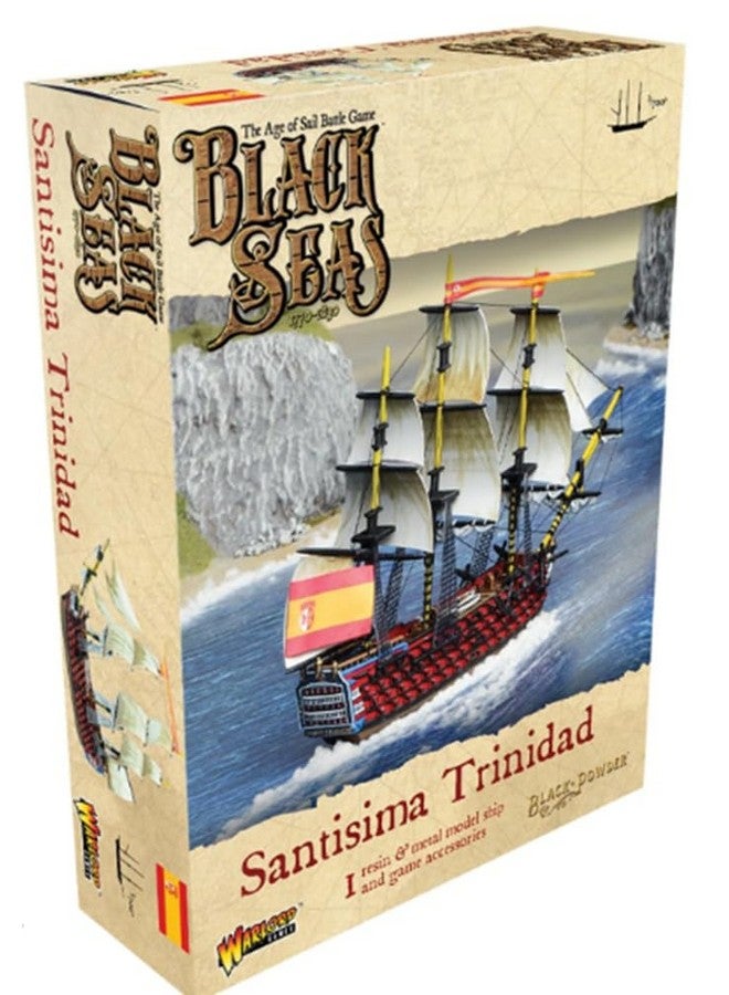 WARLORD GAMES Warlord Black Seas The Age of Sail Santisima Trinidad for Black Seas Table Top Ship Combat Battle War Game 792413001  - Image 1