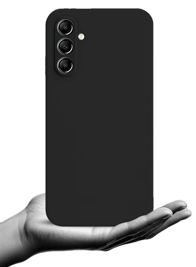 2Packs Liquid Silicone Case for Samsung Galaxy A56 Protective Phone Case with Soft Anti-Scratch Microfiber Lining Utra Slim Drop Protection Phone Cover with 3D Screen Protector - Black - Image 5