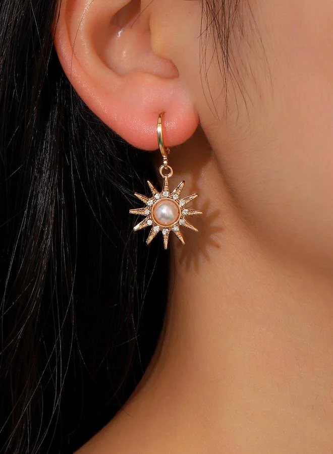 Take Two Gold Sun Moon Star Earrings