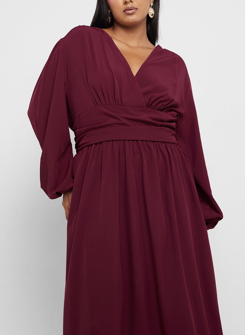 Ella Plus Shirred Waist Midi Dress  - Image 3