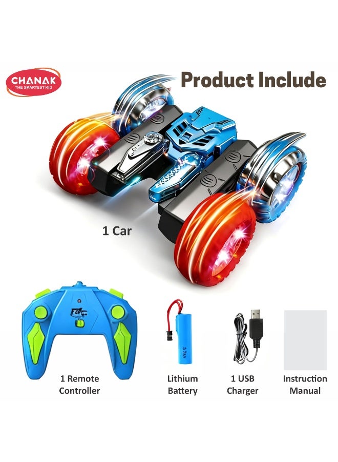 Chanak Stunt Big Crab 4Wd 2.4Ghz Remote Control, Car 360° Rotation Rc Stunt Car With Flashing Lights, Dual-Sided Drive Off-Road Vehicl, Rechargeable Toy Car For Kids (Color as per Availability) - Image 5