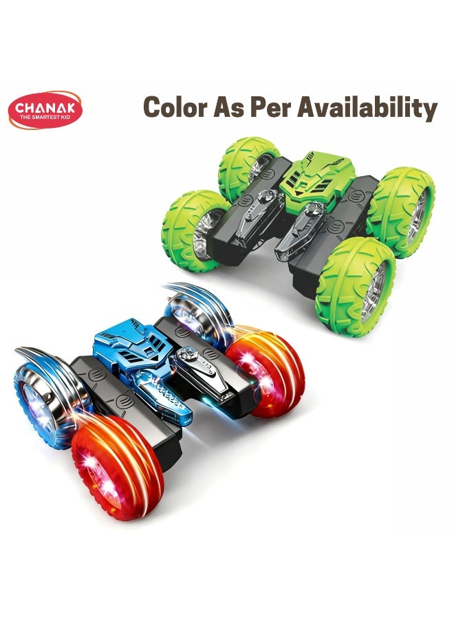 Chanak Stunt Big Crab 4Wd 2.4Ghz Remote Control, Car 360° Rotation Rc Stunt Car With Flashing Lights, Dual-Sided Drive Off-Road Vehicl, Rechargeable Toy Car For Kids (Color as per Availability) - Image 2