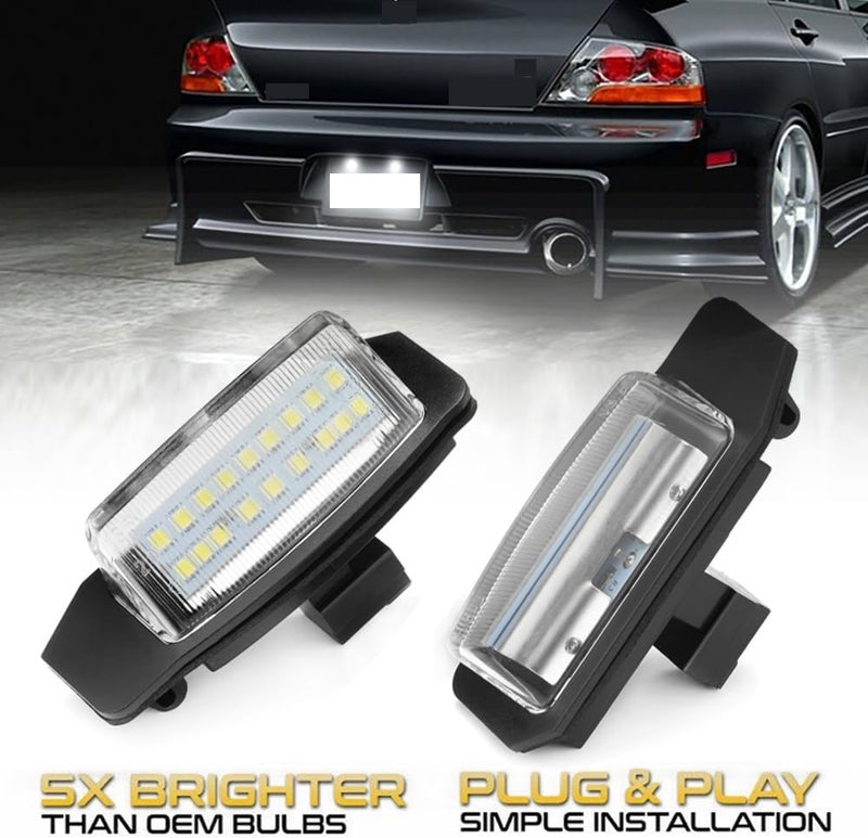 QASULER 18 LED License Plate Lights for Mitsubishi - Image 2