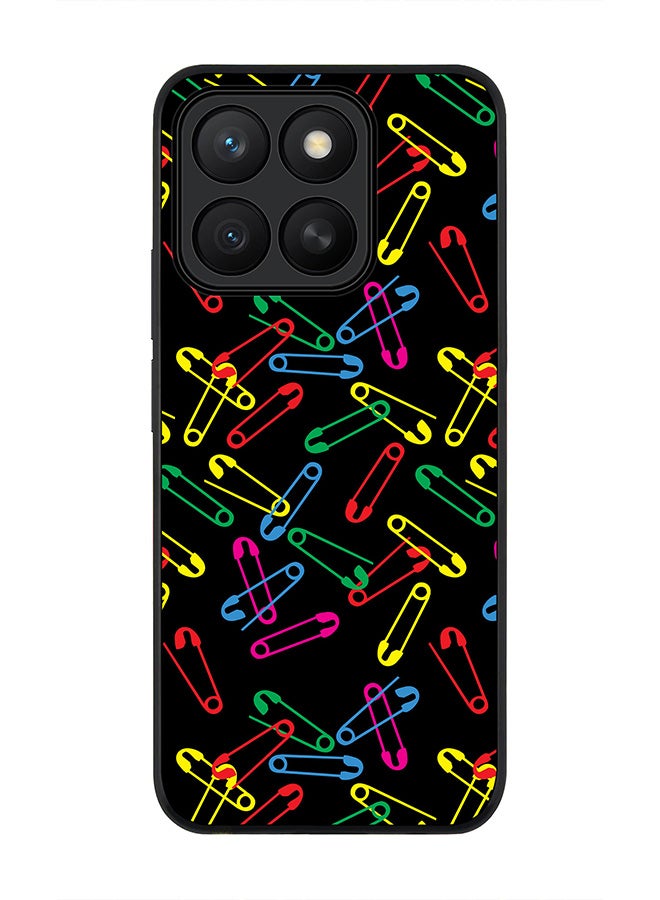 Stylizedd For Honor X8c Case,Slim fit Camera Protection, Shockproof Thin Phone cover  - Safety Pins
