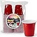 WHISC Red Disposable Shot Glasses 2 oz 36Pack HeavyDuty Plastic Shot Cups for Parties Jello Shots Tastings Events Durable Stackable Mini Cups for Barware Catering - Image 1