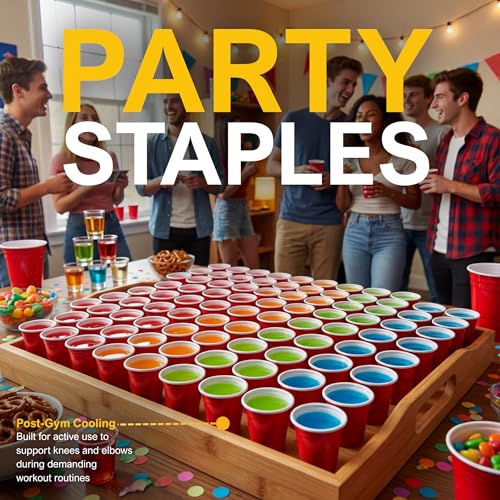 WHISC Red Disposable Shot Glasses 2 oz 36Pack HeavyDuty Plastic Shot Cups for Parties Jello Shots Tastings Events Durable Stackable Mini Cups for Barware Catering - Image 5