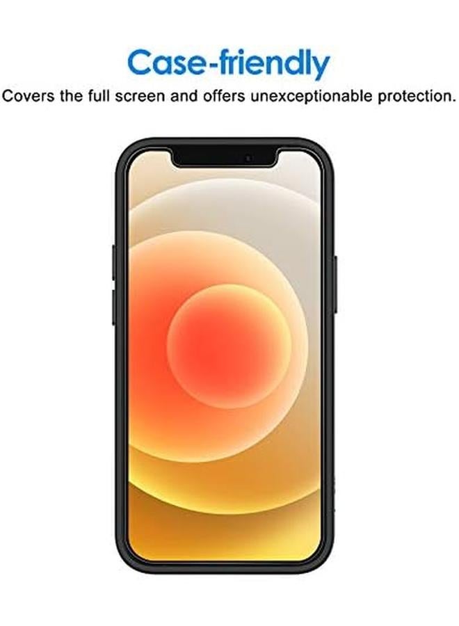 Jetech Screen Protector For Iphone 12 12 Pro 6.1 Inch Tempered Glass Film 3 Pack - Image 2
