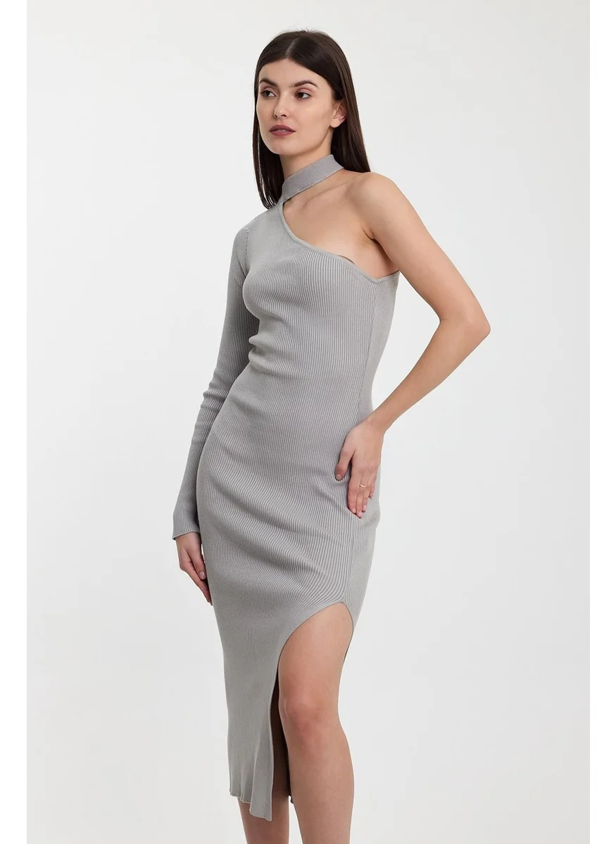 الكسندر جاردي One Shoulder Knitted DRESS(A92246-S)