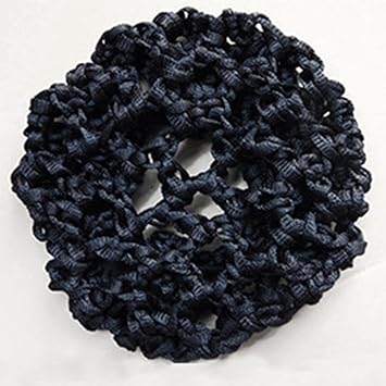 UPSTORE 1Pcs Hair Bun Clip Cover Net Snood Hair Barrette Rhinestone Satin Bow Bowknot Snood Net Hair Clip Hairnet Hair Accessories for Hotel Waitress Air Hostess Nurse Black - Image 4