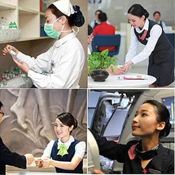 UPSTORE 1Pcs Hair Bun Clip Cover Net Snood Hair Barrette Rhinestone Satin Bow Bowknot Snood Net Hair Clip Hairnet Hair Accessories for Hotel Waitress Air Hostess Nurse Black - Image 5