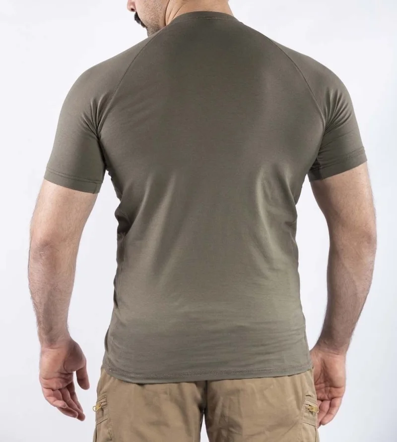 فاف وير Tactical Outdoor Casual T-Shirt Men's Short Sleeve Cotton Elastane Flexible Sweat Absorbent TTHIN03