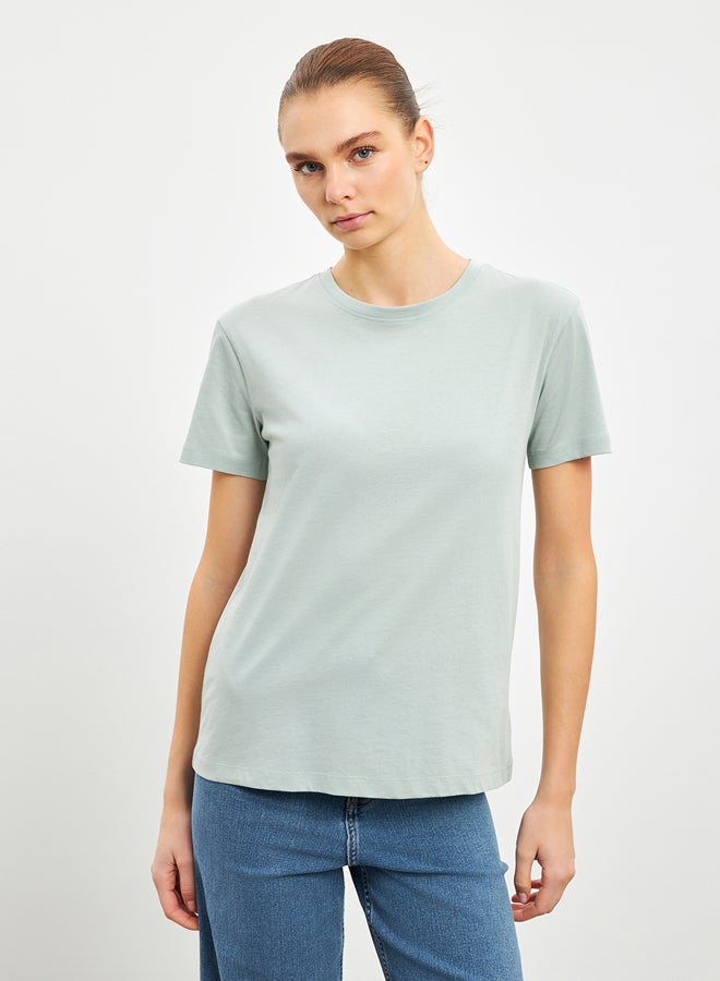 LC WAIKIKI Crew Neck Plain Jersey Women's T-Shirt - Image 1