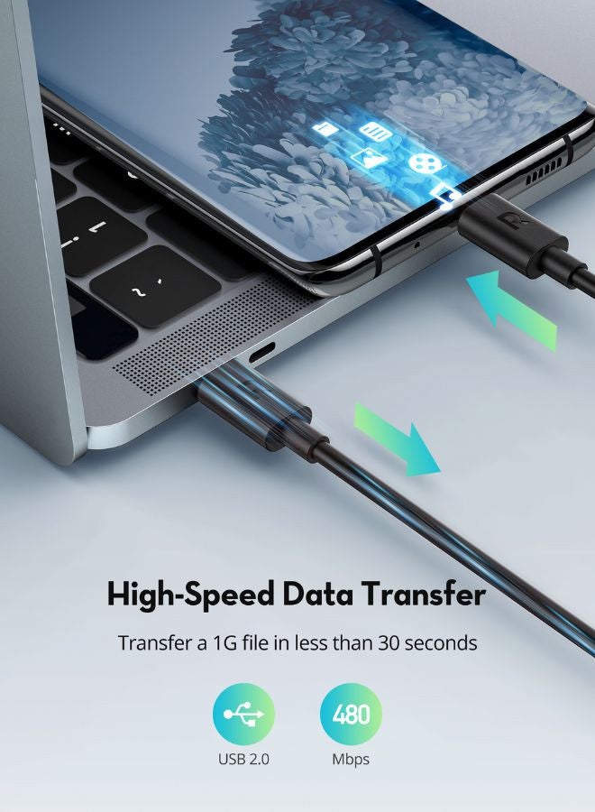راف باور مجموعة شحن السفر 3 في 1، بنك طاقة محمول، شاحن حائط سريع 20 واط PD، كابل USB-C إلى USB-C بقوة 60 واط، مدمج وقوي، حماية iSmart، PC1085 - - Image 4