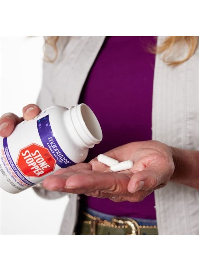 Moonstone كبسولات مانعة لحصى الكلى - تنظيف ودعم الكلى لمنع الحصى، صحة الكلى ومكملات إزالة السموم، بديل تشانكا بيدرا، توازن الرقم الهيدروجيني، تم تطويره بواسطة أطباء الكلى (6 عبوات) - Image 4