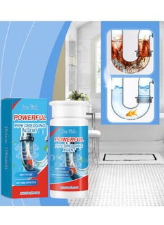 Sewer Deodoriser Pipe Unblocker, Drain Clog Remover and Cleaner, Toilet, Kitchen, Bathroom Drain Cleaning Agent, Quick Unclogging Sewer Cleaner, Convenient to Use, Quick to Unclog 150g