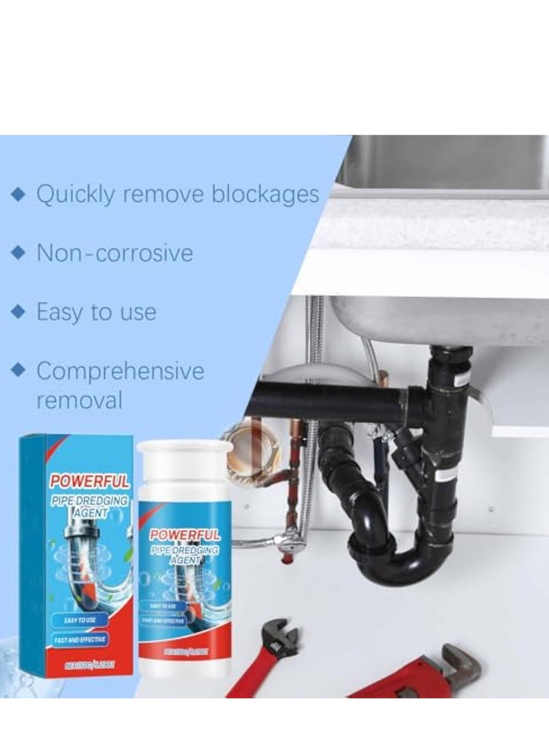 Generic - Sewer Deodoriser Pipe Unblocker, Drain Clog Remover and Cleaner, Toilet, Kitchen, Bathroom Drain Cleaning Agent, Quick Unclogging Sewer Cleaner, Convenient to Use, Quick to Unclog 150g - Image 1