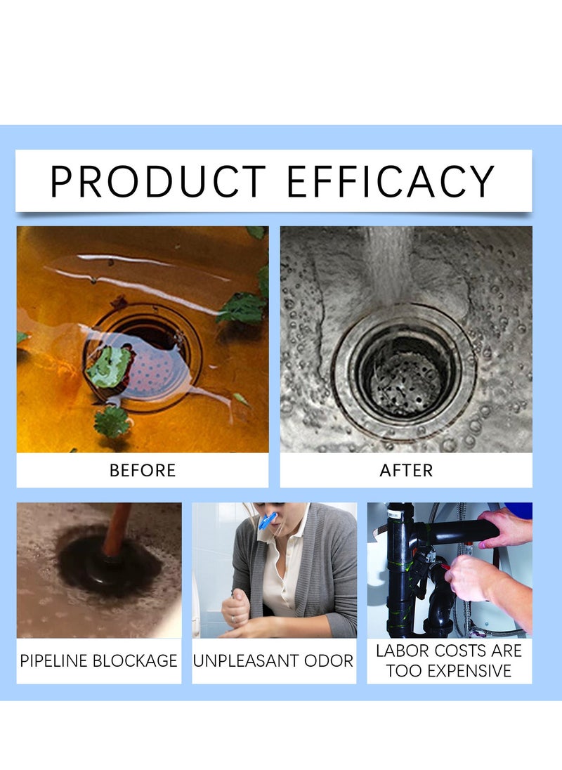 Generic - Sewer Deodoriser Pipe Unblocker, Drain Clog Remover and Cleaner, Toilet, Kitchen, Bathroom Drain Cleaning Agent, Quick Unclogging Sewer Cleaner, Convenient to Use, Quick to Unclog 150g - Image 1