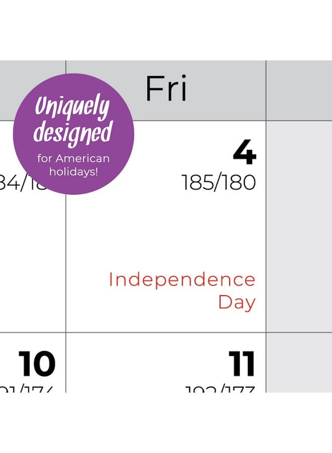 WallDeca Large Dry Erase Calendar For Wall - 2025 Wall Calendar Dry Erase Monthly Yearly Planner - Laminated White Board Calendar Sheet - Horizontal/Vertical Layout - 24" X 36" Dry Erase Wall Calendar  - Image 5
