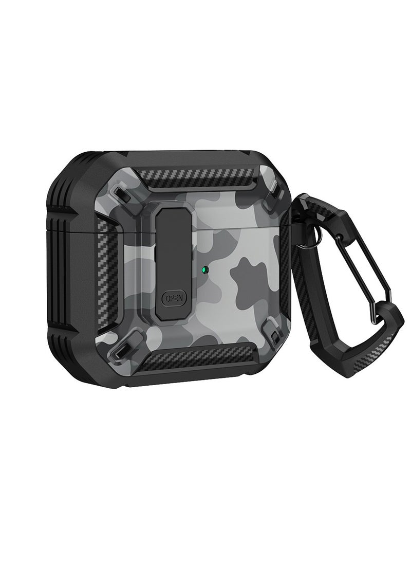 Airpods Pro 2 Case Cover with Keychain Fashionable Camouflage Pattern Cover - Image 1