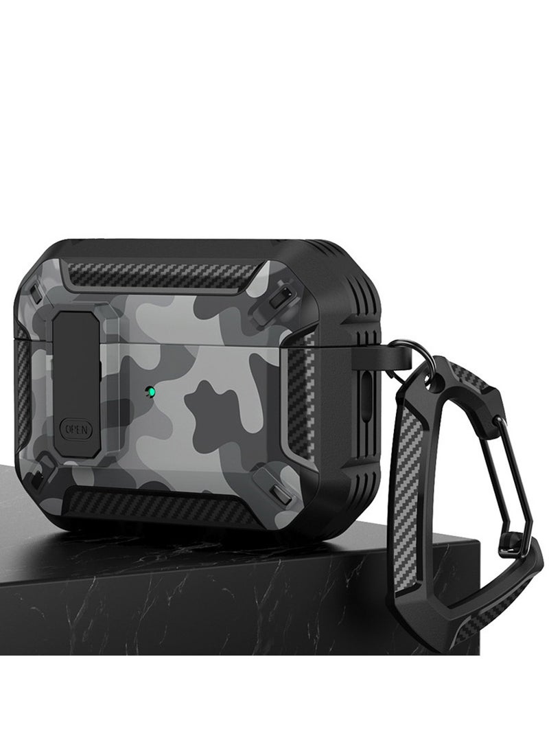 Airpods Pro 2 Case Cover with Keychain Fashionable Camouflage Pattern Cover - Image 4