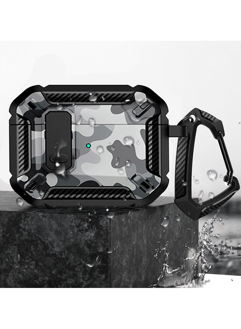 Airpods Pro 2 Case Cover with Keychain Fashionable Camouflage Pattern Cover - Image 2