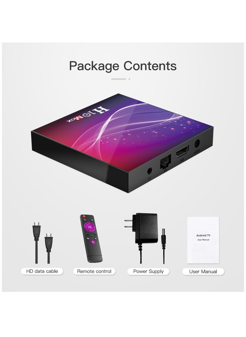H10 Max - Tv Box Android X96Q Allwinner H313 Quad Core 4K Smart Android Tv 2.4G Wifi X96 Q 2G Ram -16G Rom Black - Image 1