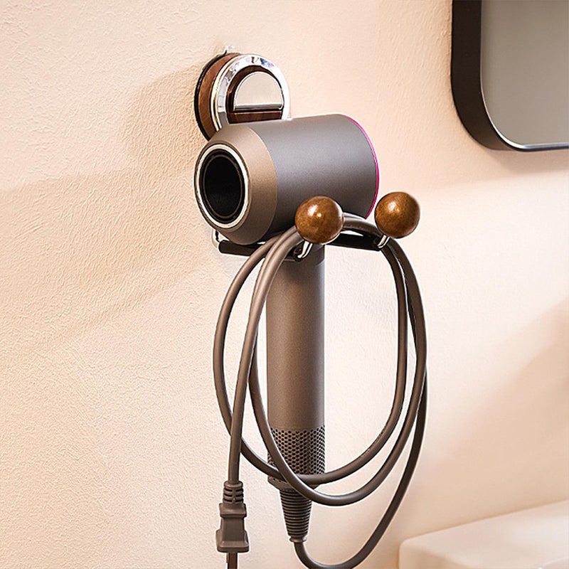 Suction Cup Wall Mount Blow Dryer Hanger Reusable Bathroom Organizer Hook - Image 4