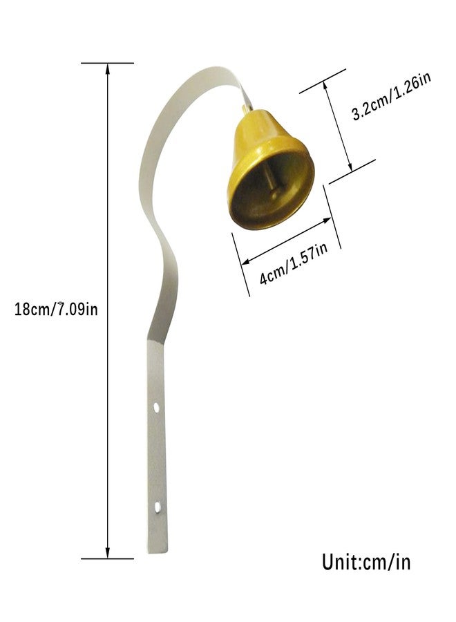 فلاين جرس باب معدني للكلاب (قطعتان)، جرس تدريب الكلاب لأصحاب المتاجر، يُثبت على الحائط لتزيين المنزل، جرس باب مدخل المتجر، جرس باب المتجر لتدريب الكلاب على قضاء حاجتها في المكان المخصص (أبيض) - Image 3